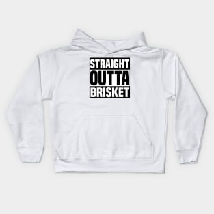 Straight Outta Brisket Kids Hoodie